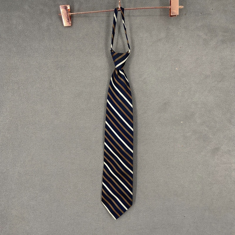 Bocara Mens Multicolor Striped Formal Business Adjustable Pointed Neck Tie